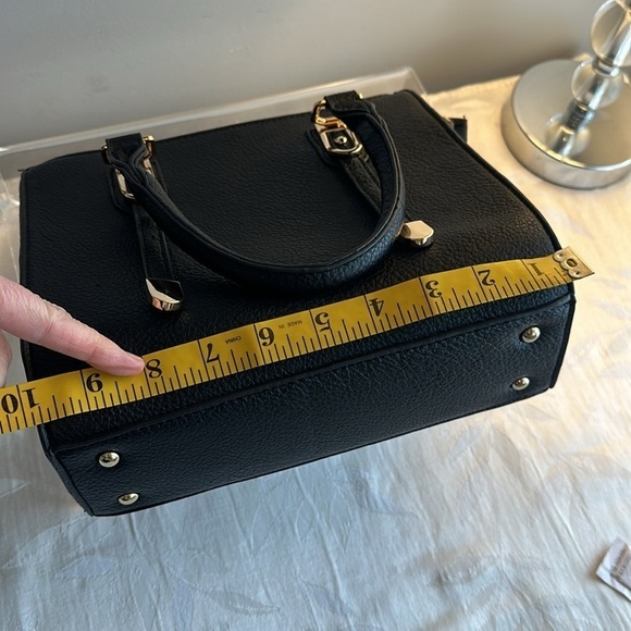 Adaptable black handbag. Perfect size with crossbody strap. New w/ tags - Picture 9 of 11
